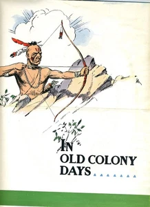 Old Colony Gin Poster and Mailer 1940's Indians and Pilgrims - Picture 1 of 4