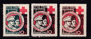 España - Guerra Civil - Madrid - Edifil 19/21 - Cruz Roja Española - Imagen 1 de 2