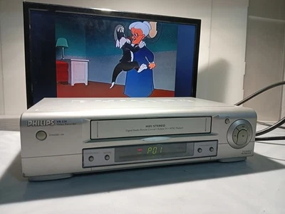 Videoregistratore VHS Funzionante 6 Testine  Stereo Hi-Fi Philips  - Immagine 1 di 4