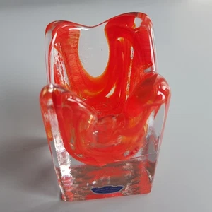 Stockholm Glasbruk Glas Kerze Teelicht Rot Design Schweden Vintage Nordic - Bild 1 von 16