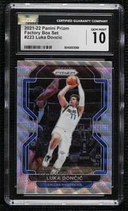 2021-22 Panini Prizm Silver Wave Prizm Luka Doncic #223 CGC 10 Gem Mint - Picture 1 of 3
