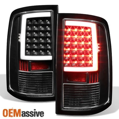 Fit 2009-2018 Dodge Ram 1500 2010-2018 2500 3500 Black LED Tube Tail Lights Lamp - Imagem 1 de 4
