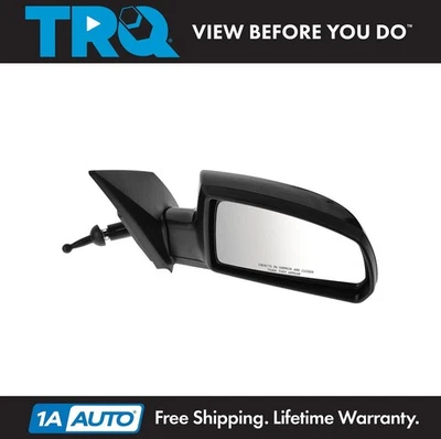 TRQ Right Manual Mirror Passenger Side Fits 2006-2010 Kia Rio Rio5 - Image 1 of 4