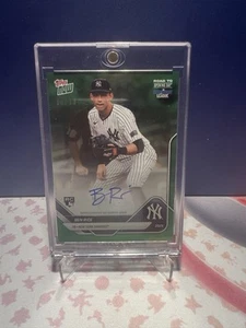 2025 Topps NOW Road To Opening Day Ben Rice RC Rookie On Card Auto Green /99 - Picture 1 of 2