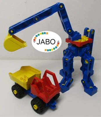 ( RB 4 ) LEGO Duplo Toolo Baustelle Kran mit Baggerschaufel und LKW - Bild 1 von 3