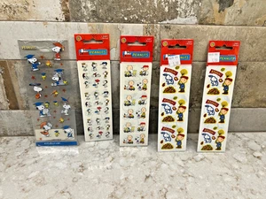 Vintage Peanuts Gang Five Packs Of Stickers #2 - Picture 1 of 5