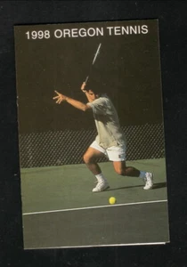 Oregon Ducks--Horario de bolsillo de tenis 1998--U-Lane-O Credit Union - Imagen 1 de 2