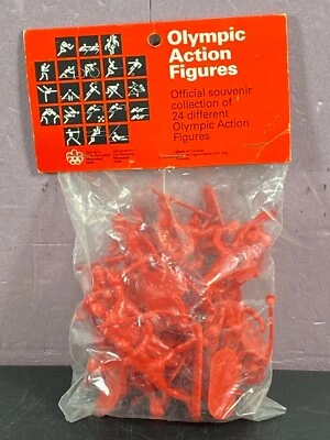 1976 Монреаль Олимпийских игр фигурки олимпийцев официальный сувенир винтажный новый 24 - Изображение 1 из 4