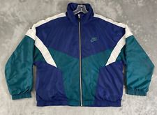 Vintage Nike Jacket Mens Large Multicolor Colorblock Full Zip Windbreaker 90s