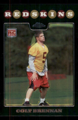 2008 Topps Chrome #TC172 Colt Brennan RC - Image 1 of 2