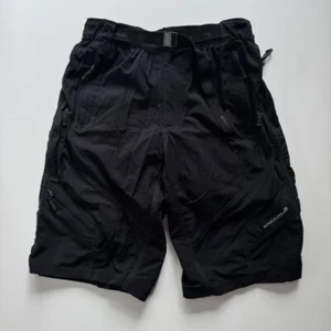 ENDURA Belted Padded 11.5" Cycling Shorts Mens Large Clickfast Liner Black Bike - Picture 1 of 24