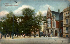 HAMBURGO ALTONA 1911 Comandancia Palmaille calles vista corrida y franqueada - Imagen 1 de 2