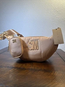 NWT STEVE MADDEN BDREWWW Camel Tan CROSSBODY W/ Pouch Sling Fanny Pack Purse - Picture 1 of 6