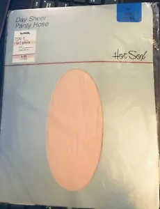 VTG 1984 Hot Sox Day Sheer Pantyhose Color Pearl Pink SZ B/C NEW In Pkg - Picture 1 of 5