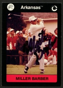 Miller Barber #9 signed autograph 1991 Arkansas Collegiate Collection Card - Picture 1 of 1