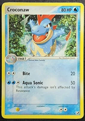 Croconaw 38/115 2005 EX Unseen Forces Uncommon Pokemon Card  - Image 1 of 2