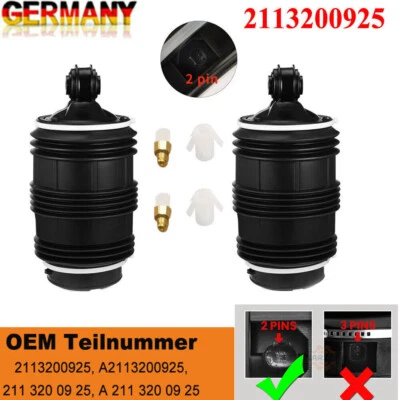 2x Federbalg 2Pins Hinten L+R für Mercedes-Benz E-Klasse W211 S211 A2113200925 - Bild 1 von 4