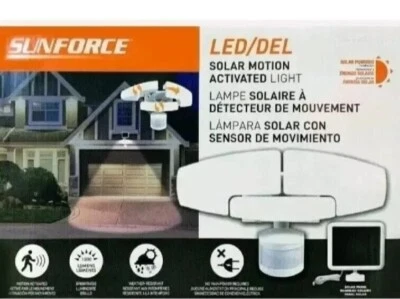 Luz de seguridad LED de movimiento solar Sunforce 1900548 - blanca Foto 1 de 3