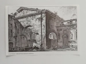 Clipping Cutout Illustration ROME View Atrium Portico di Octavia - Piranesi - Picture 1 of 1