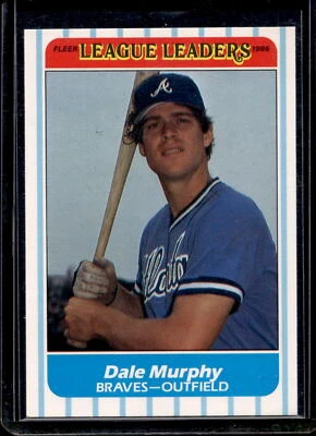 1986 Dale Murphy 1986 Fleer League Leaders #27 - Image 1 of 2