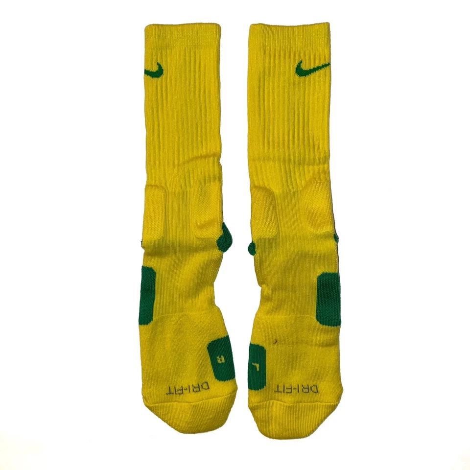 Nuevos Calcetines Nike Elite Crew Team Emitidos Oregon Ducks Talla GRANDE (W 10-13) (M 8-12) Foto 1 de 4