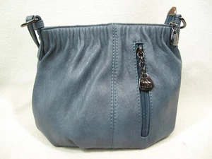 Lanzhixin Handtasche~Geldbörse~Leder Style~silberfarbene Hardware~blau - Bild 1 von 17