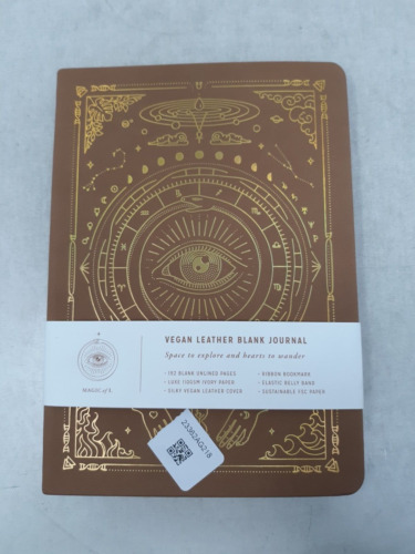 Magic Of I. Rare! Vegan Leather Journal! As The Universe - Brown