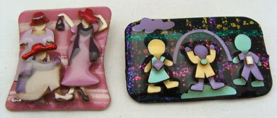 Lote de 2 prendedores y prendedores de mujer Lucinda Foto 1 de 4