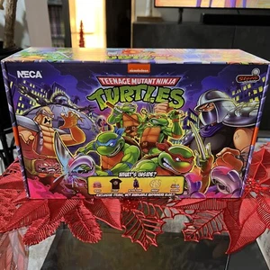 Nickelodeon TMNT Neca Stern Pinball Crate Shredder Box Set Neca New CIB - Picture 1 of 3