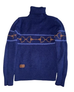 Kelso Woll Rollkragen Pullover Reitsport Pferdegebiss Damen XS Equine Inspiration - Bild 1 von 9