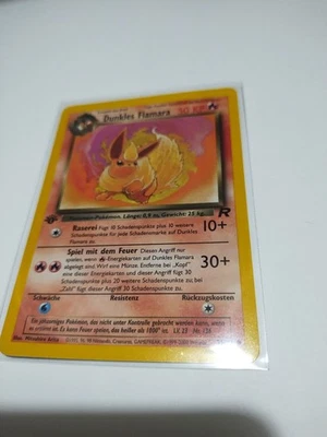 Mint/Nm Team Rocket 1st Edition Dark Flareon Dunkles Flamara German 35/82 Rare - Image 1 of 4