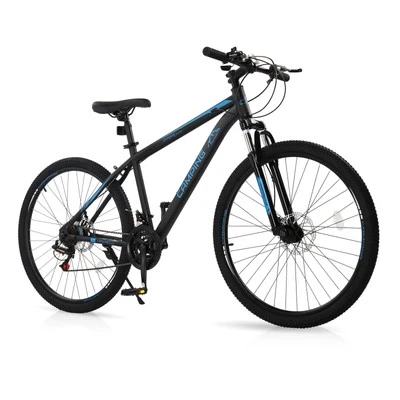27.5 Inch Folding Mountain Bike, Carbon Steel Frame and 21 Speed, Double Disc - Image 1 of 4