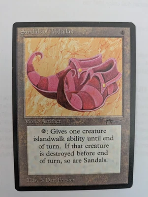 Sandals of Abdallah Arabian Nights MTG Lightly played Free Shipping w Tracking - Image 1 of 2