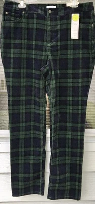 Charter Club Abdomen Adelgazante Negro Reloj Pana Cuadros Pantalones Lexington Talla 14 Nuevo con Etiquetas Foto 1 de 4