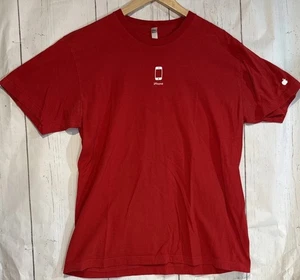 Apple Store Mitarbeiter rot Large T-Shirt rot Urlaub iPhone Geschenk Urlaub sprachlos - Bild 1 von 9