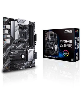 ASUS PRIME B550-PLUS AMD B550 (Ryzen AM4) ATX Motherboard (dual M.2, PCIe 4.0, D - Picture 1 of 6