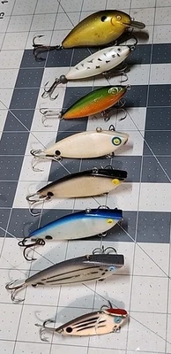 Lot Of Vintage Cotton Cordell Lures Big O Crazy Shad Spot - Image 1 of 4