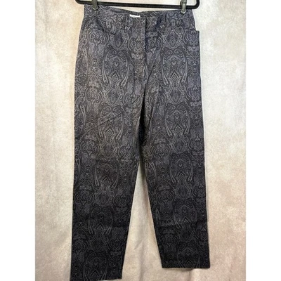 Pantalones elásticos vintage Jones Studio para mujer negros y azules de cachemira talla 12 nuevos con etiquetas Foto 1 de 4