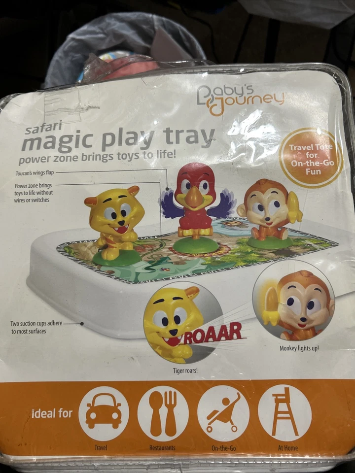 Bandeja de juego Safari Magic. Bandeja mágica Baby’s Journey todos los animales se mueven Foto 1 de 2