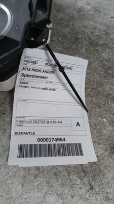 Grupo de velocímetro MPH ID 83800-0E760 para Highlander 17-18 418367 Foto 1 de 3