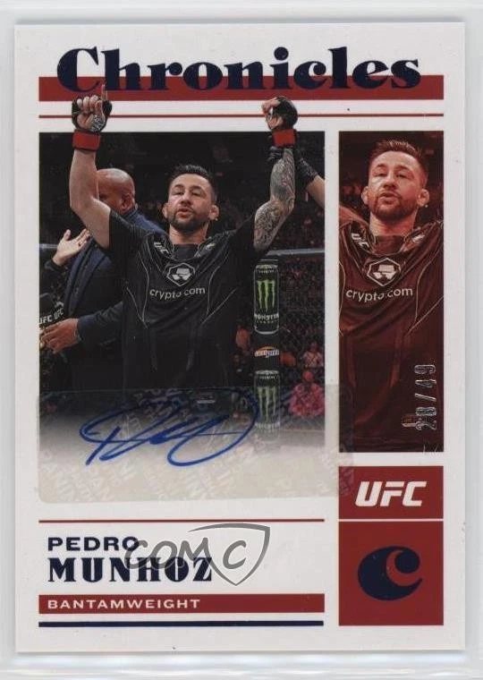 2023 Panini Chronicles UFC Signatures Blue /49 Pedro Munhoz #CS-PMZ Auto - Image 1 of 2