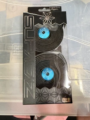 Supacaz Super Sticky Kush bar tape - neon blue - Image 1 of 3