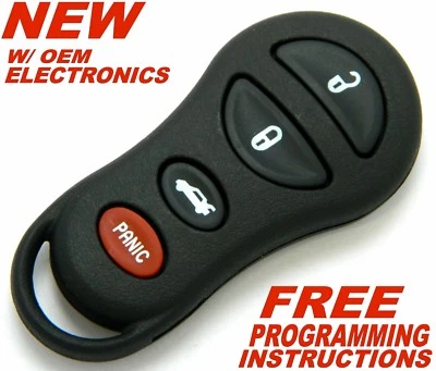 OEM ELECTRONIC 4 BUTTON KEYLESS REMOTE FOB FOR 2001-2004 CHRYSLER CONCORDE 300M  - Image 1 of 4