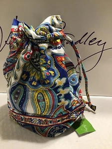 VERA BRADLEY NUEVO CON ETIQUETAS BOLSA PARA CANTOS PISCINA PLAYA VIAJE BEBÉ COSMÉTICOS MARINA PAISLEY - Imagen 1 de 1
