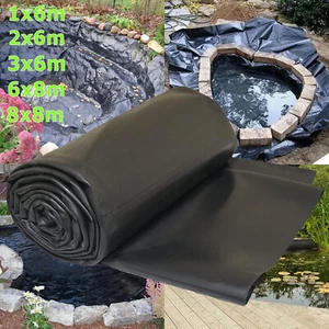 Lámina de estanque láminas de estanque HDPE restos curso de arroyo jardín paisajismo 0,5 mm, 6 m - Imagen 1 de 17