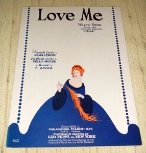 Love Me, canzone valzer spartiti dal successo francese ""Deja"" (1927) - Foto 1 di 1