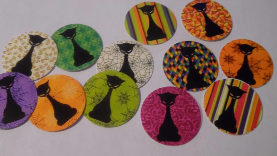 Imágenes de tapa de botella de una pulgada precortadas BLACK CAT envío gratuito Foto 1 de 1