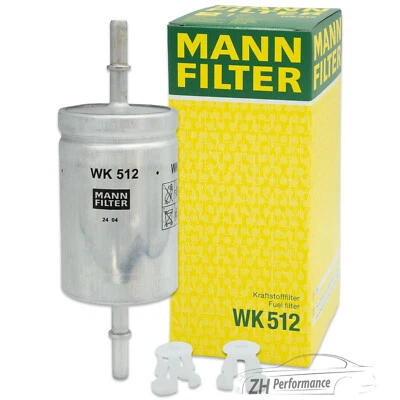 MANN-FILTER WK 512 Kraftstofffilter VW Polo Opel Corsa Audi A3 Skoda Seat - Bild 1 von 4