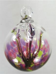 Gazing Ball 3 inch hand blown glass ornament (AA)