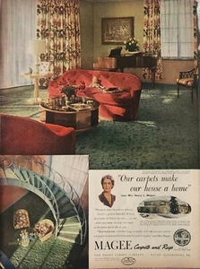 Magee Carpet Vintage 1948 Print Ad Ephemera Wall Art Decor - Imagen 1 de 1